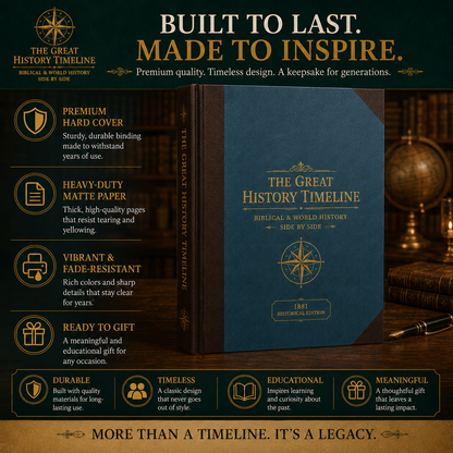 📜 SPECIAL OFFER | Synchronological History Chart – 6,000 Years of Biblical & World Events in One Fold-Out Timeline