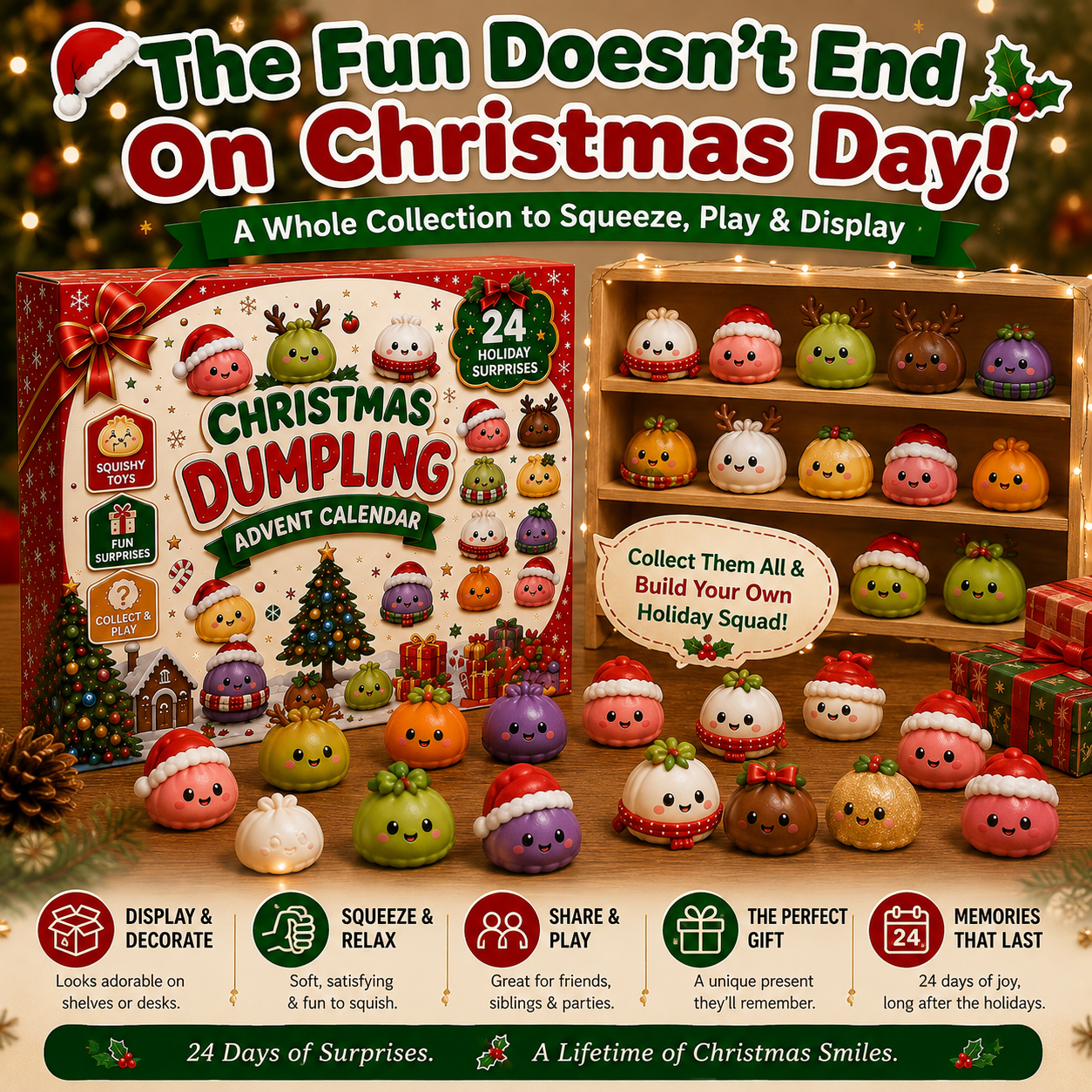 🎅 Christmas Special | 24-Day Mini Soft and Adorable Toy – Cute 2026 Christmas Advent Calendar