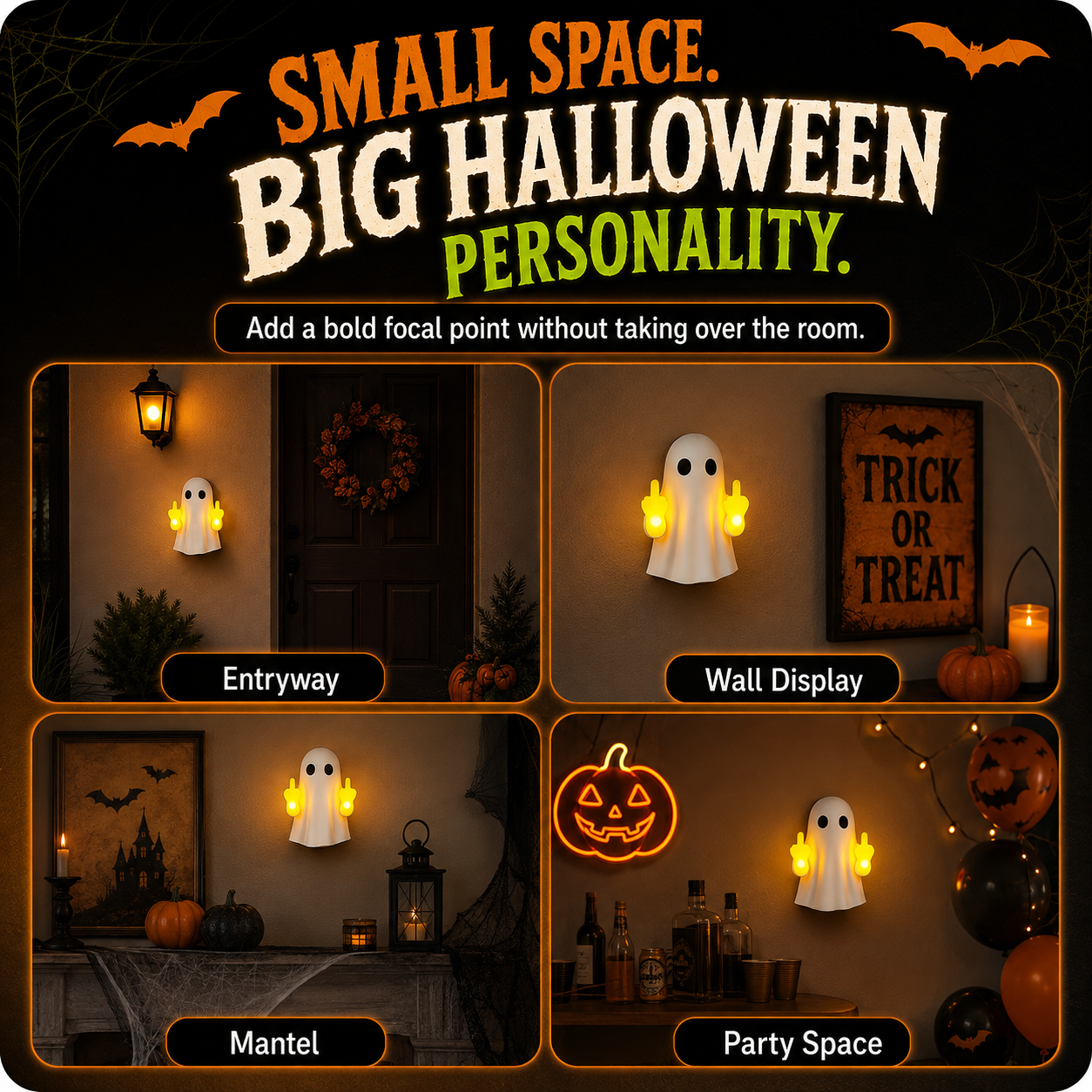 👻 Cheeky Ghost Halloween Light