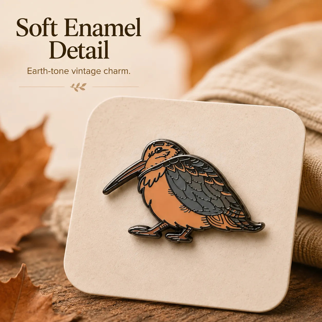 ⏳ Last Day 49% OFF – 🐦 Waddlin' Timberdoodle Kinetic Enamel Pin | Double-Layer Moving Woodcock Design with Hidden Sliding Track & Dual-Pin Lock ✨