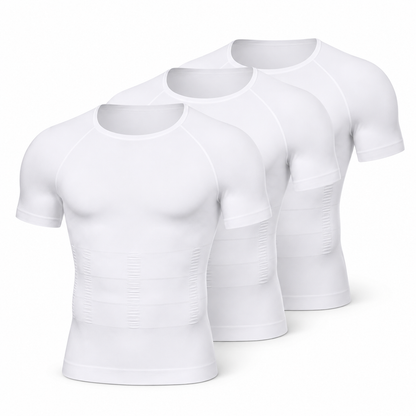 Men’s Compression Shaping Shirt – Short Sleeve Slim Fit Top