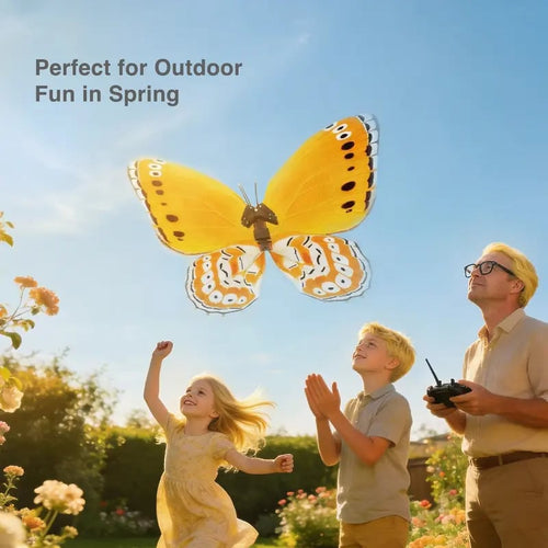 Bio-Inspired Flying Butterfly, Remote Control Realistic Butterfly with Flapping Wings