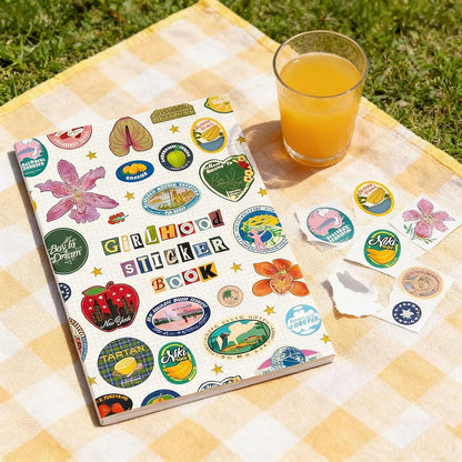 🏆35K+ SOLD! 🥳🎖️Vintage Girlhood Sticker Book – Cute Aesthetic Stick Notes 🎀✨