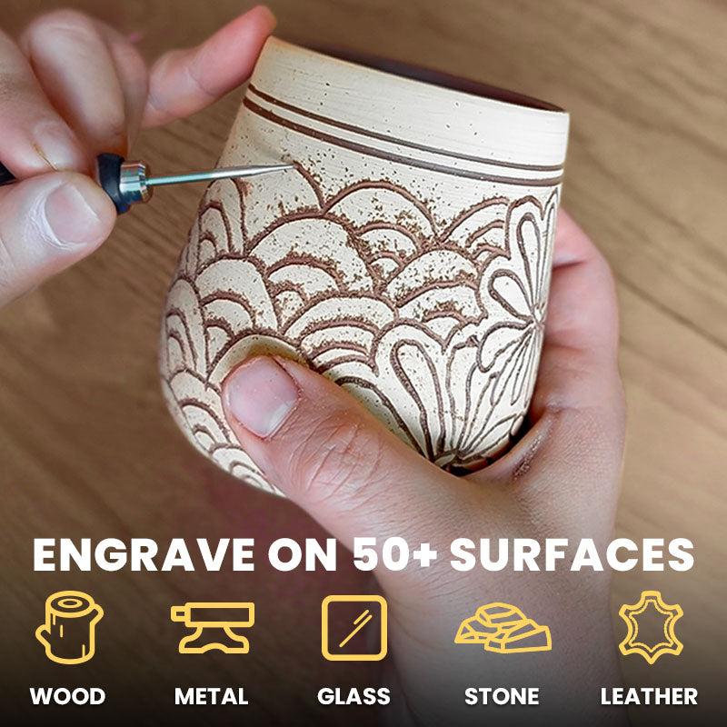 🔥HOT SALE 49% OFF💥✨The Customizer: Turn your creativity into something timeless – Engrave 50+ Surfaces - Beginner Friendly - Rechargeable - Free 30 Bits & Mastery Guide