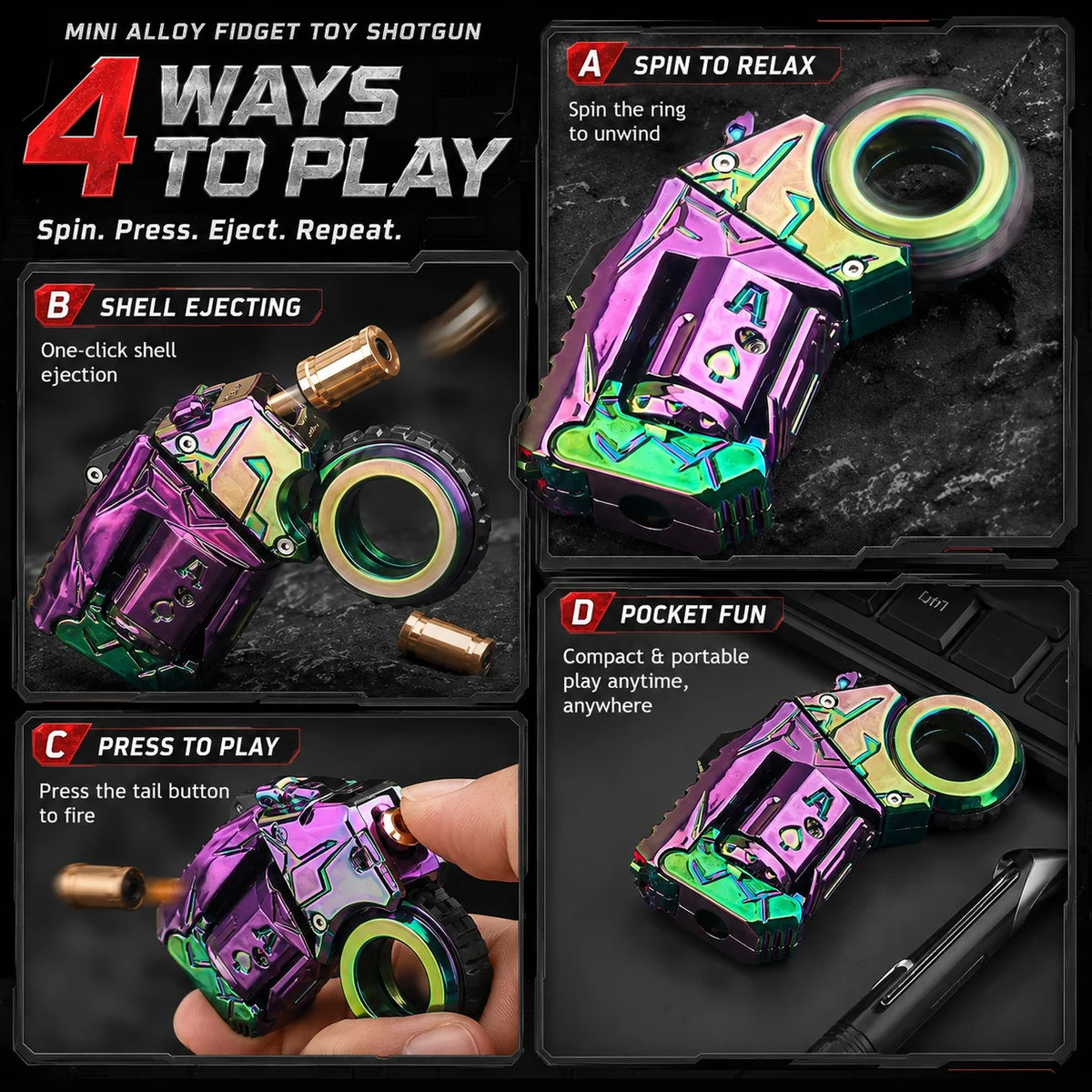 Mechanical Fidget Spinner Sensory Toy