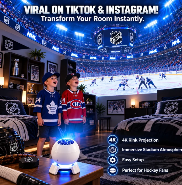 Hockey Stadium Room Projector – Bring the Rink Home ⭐