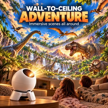 🦖 Dinosaur Scene Projector for Kids – Immersive Room Adventure