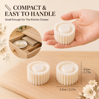 Flower-Shaped Cookie Cutters, Embossed Pastry Molds（2PC）