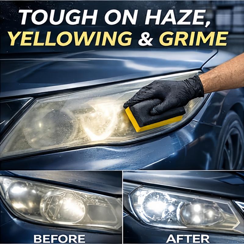 🚘Automotive Headlamp Restoration Fluid Kit 💡