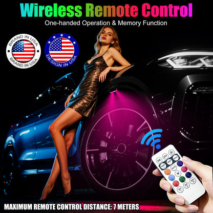 Wireless Remote Multi-Mode RGB LED Strobe Light