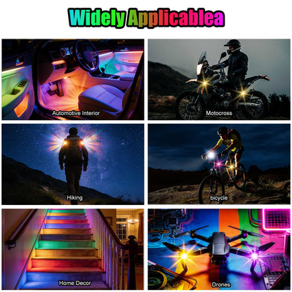 Wireless Remote Multi-Mode RGB LED Strobe Light