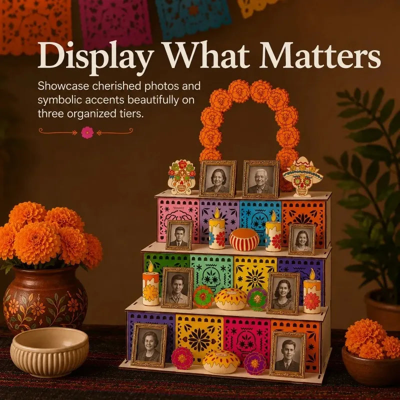Day of the Dead Wooden Altar Display Set