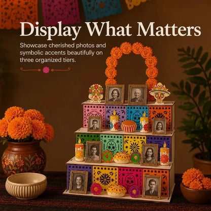 Day of the Dead Wooden Altar Display Set
