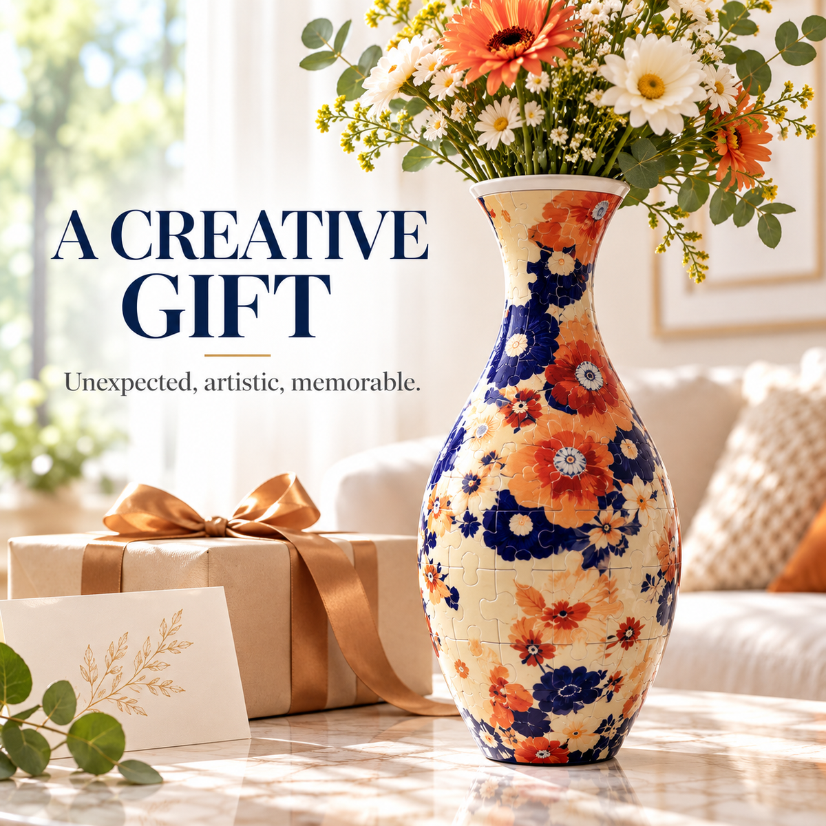 Stunning 3D puzzle vase