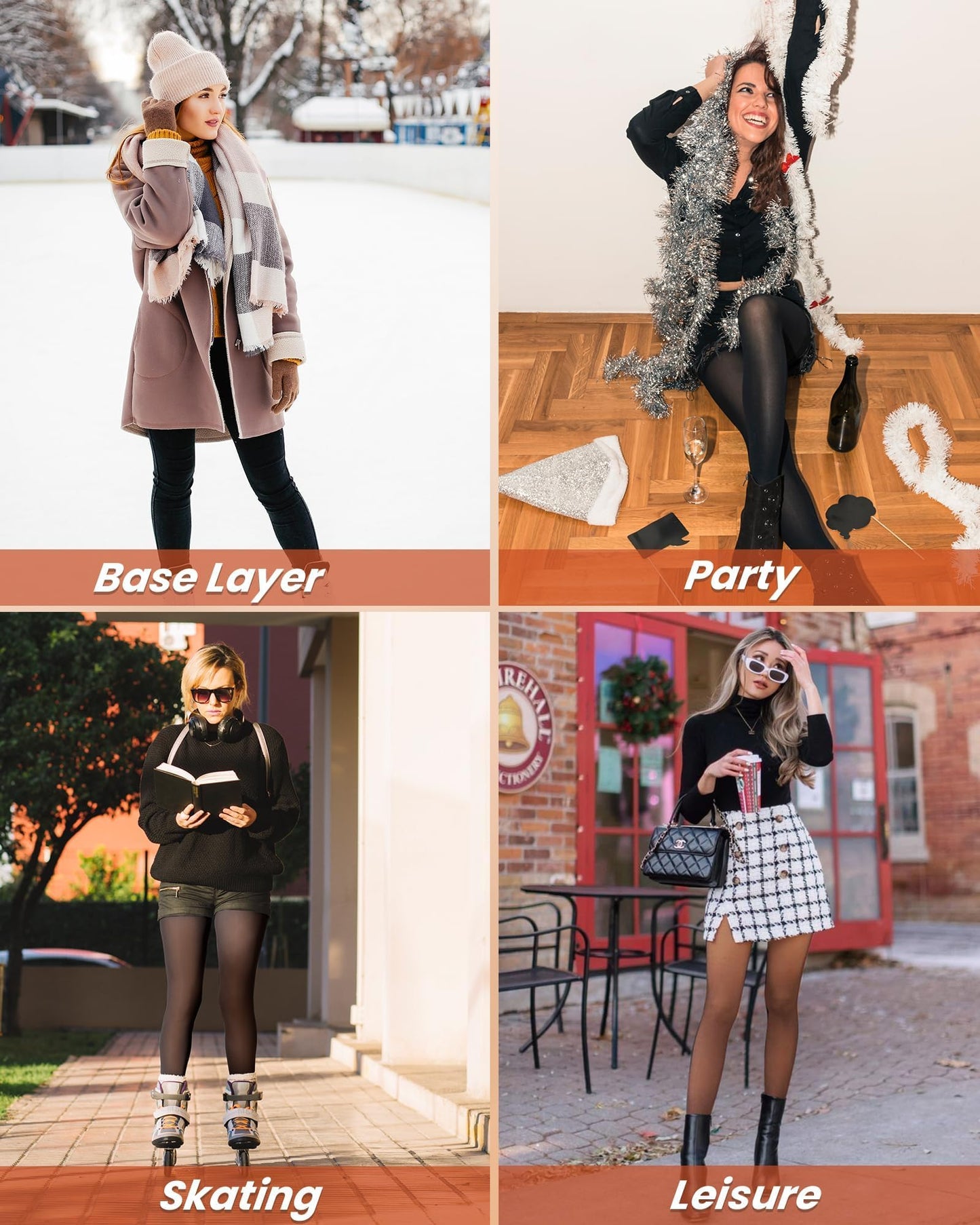 ⏰Winter limited time sale 🦵MAGIC Bare-Leg Look Fleece Lined Tights☁️