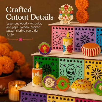 Day of the Dead Wooden Altar Display Set
