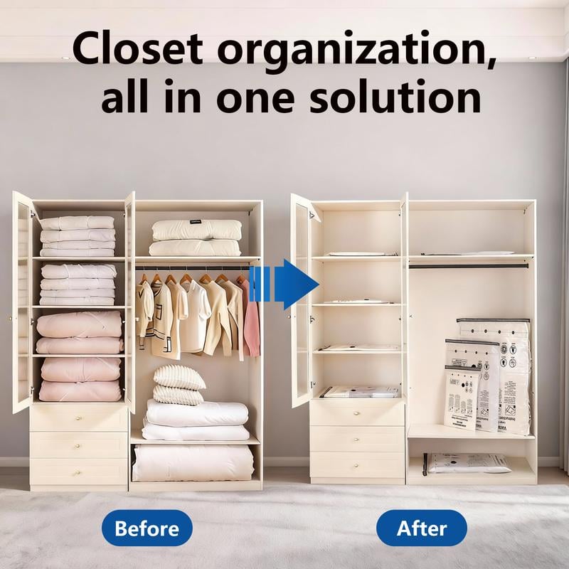 🔥 BIG SALE 49% OFF🔥Cordless Travel Vacuum Storage Compression Bag Set – 15-Pack in 3 Sizes