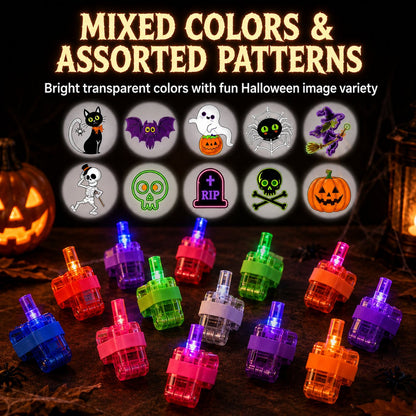 36PCS Halloween LED Projection Rings