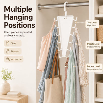 Multi-Layer Closet Hanger Organizer