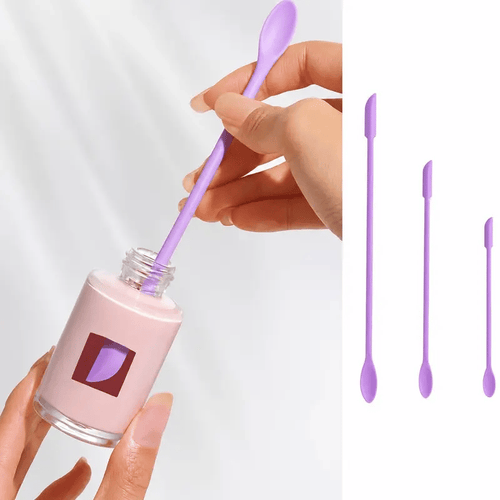3PCS Silicone Makeup Spatula Mini Cosmetic Scoop