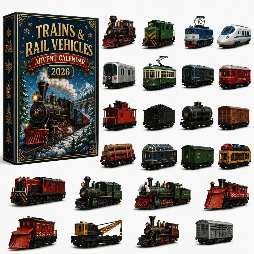 🔥 Limited-Time 50% OFF✨Trains & Rail Vehicles Advent Calendar 2026