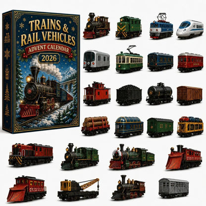 🔥 Limited-Time 50% OFF✨Trains & Rail Vehicles Advent Calendar 2026