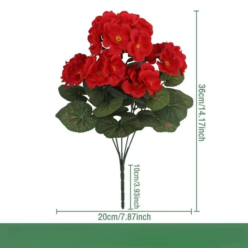 🔥Last Day 49% OFF--💐 UV Resistant Lifelike Artificial Geranium Flowers 💖