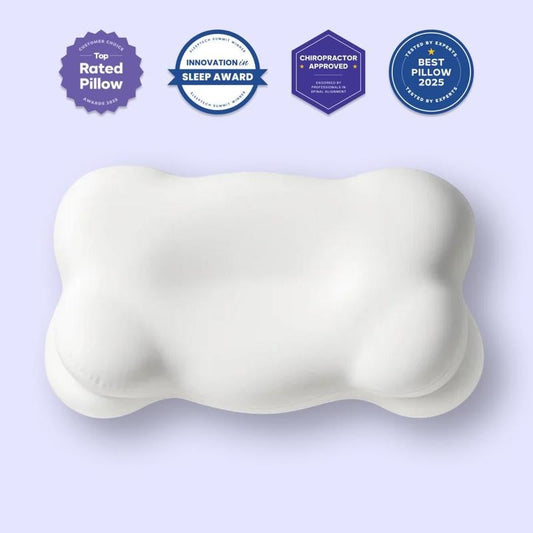 ☁️Dual-Height Cervical Cloud Pillow - Slow-Rebound Memory Foam