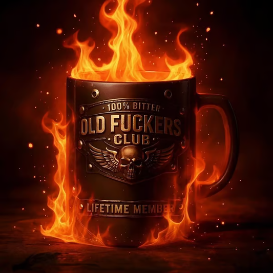 🏆Flash Sale 49% OFF - ❤️☕ OLD FUCKERS CLUB Mug - 100% Bitter, Always Real. Lifetime Member. 😎💀