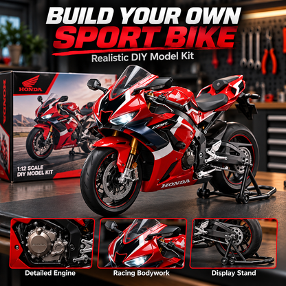 🏁 DIY Racing Motorcycle Model Kit – Build Your Own Racing Legend