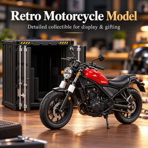 Vintage Motorcycle Collectible Model