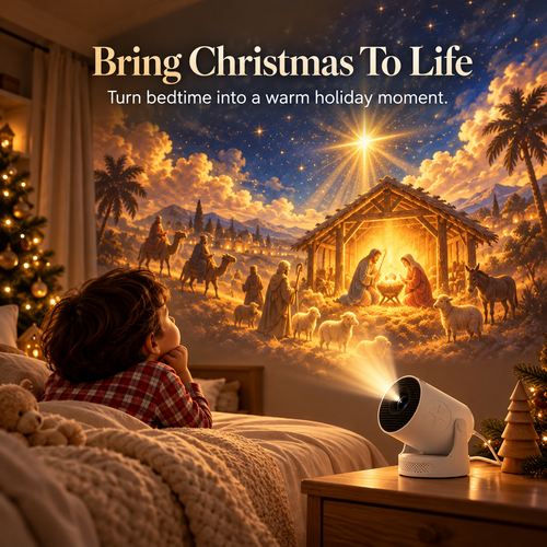 Bible Story Projector Light – Nativity, Noah's Ark & Angels