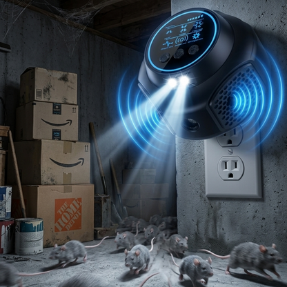 🛡️ Ultra-Silent Ultrasonic Pest Repellent – Humane, Plug-and-Play Protection🛡️