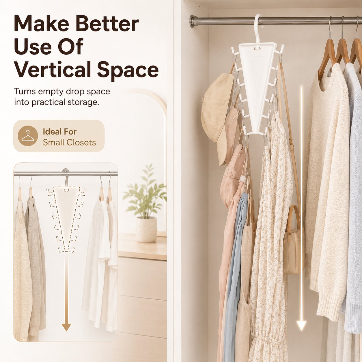 Multi-Layer Closet Hanger Organizer