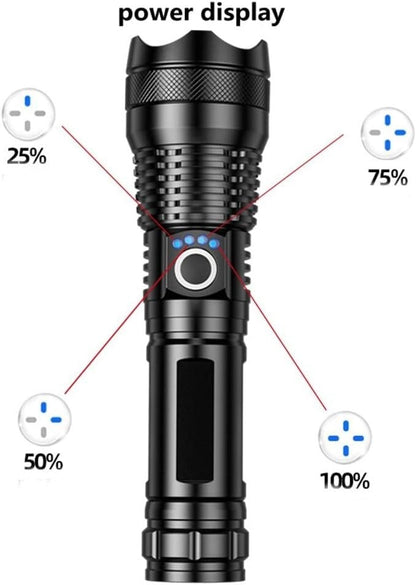 ✨Rechargeable LED Flashlight - High Lumen, Waterproof, Ultra Bright Flashlight for Emergencies