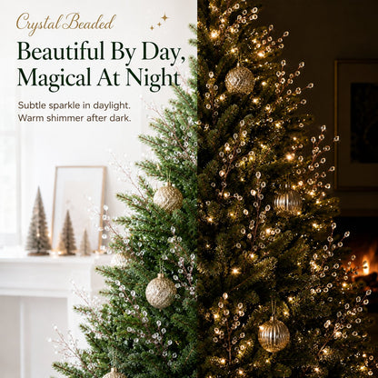 Crystal Beaded Christmas Tree Garland