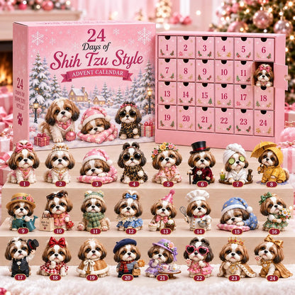 ⏰Limited Stock 50% OFF - 🎀24 Days of Shih Tzu Style Advent Calendar – 24 Unique Shih Tzu Collectibles ✨🐾