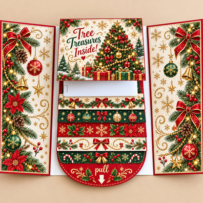 🎁Last Day 50% OFF  - 2026 New 🎅💳 Waterfall Christmas Gift Card Booklet