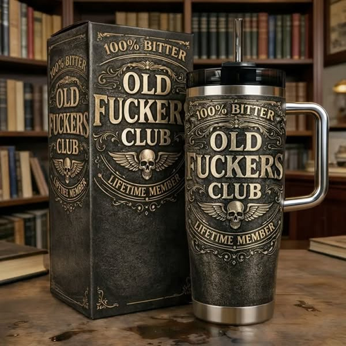 🔥Old Fuckers Club Lifetime Member Stainless Steel Tumbler