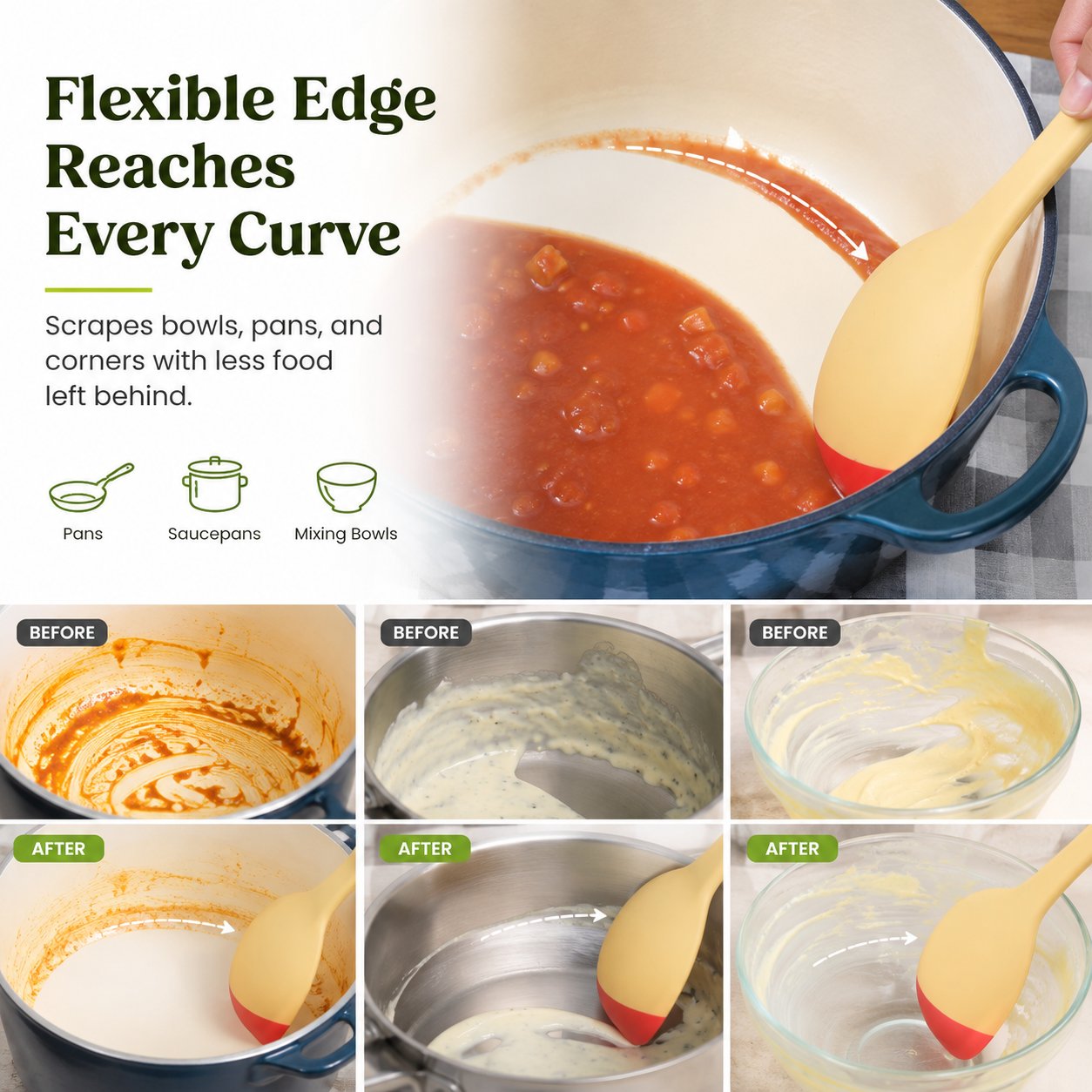 2-in-1 Silicone Scoop Spatula