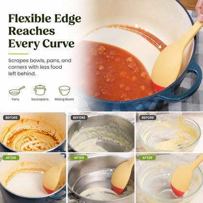 2-in-1 Silicone Scoop Spatula