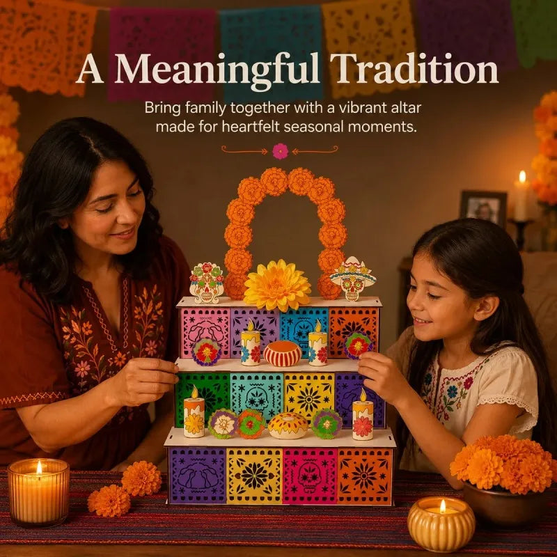 Day of the Dead Wooden Altar Display Set