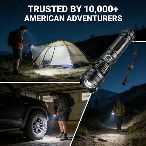 ✨Rechargeable LED Flashlight - High Lumen, Waterproof, Ultra Bright Flashlight for Emergencies