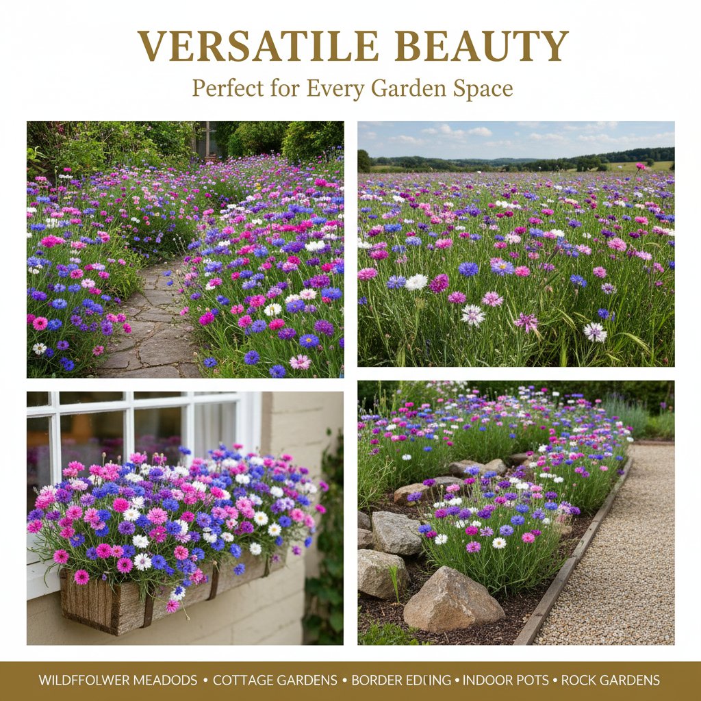 🌼 Unstoppable Cornflower Seeds – Premium Wildflowers That Grow Anywhere!