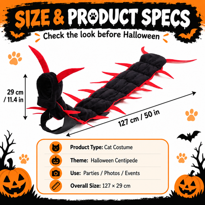 Halloween Cat And Centipede Costume