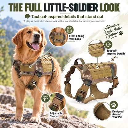 🔥 Limited-Time 50% OFF✨Pet Tactical Soldier Uniform