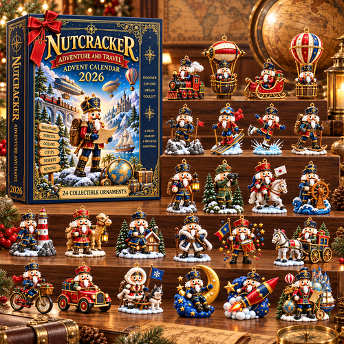 Nutcracker Adventure & Travel Advent Calendar 2026 – 24 Collectible Christmas Ornaments for a Magical Holiday Journey