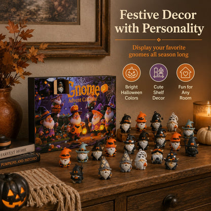 24 Days of Halloween Gnome Surprise Figures Advent Calendar Box