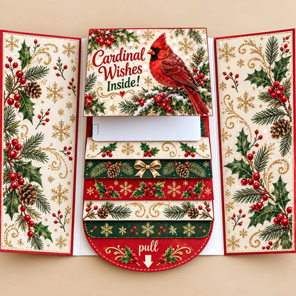 🎁Last Day 50% OFF  - 2026 New 🎅💳 Waterfall Christmas Gift Card Booklet