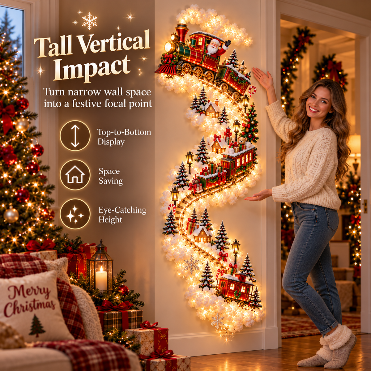 Christmas Magic Trail Wall Light